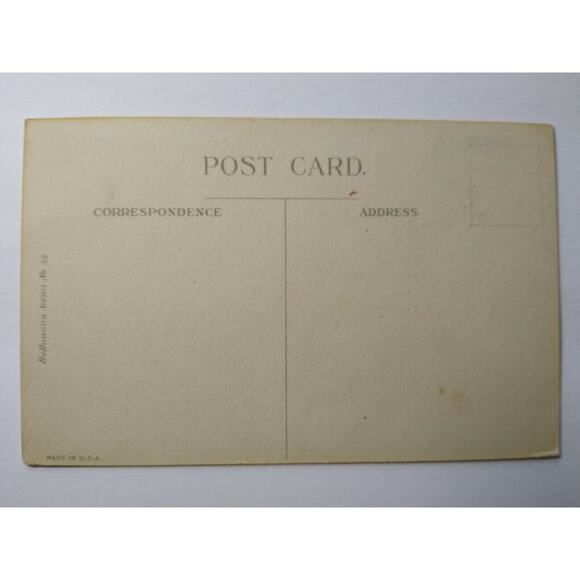 Halloween Postcard Nash Series 38 Wizard Warlock Goblins Ghosts Poem Unused - Picture 3 of 5